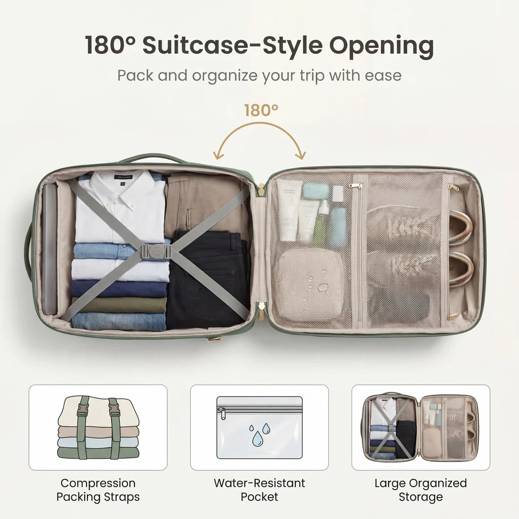 Weloria All-In-One Travel Backpack